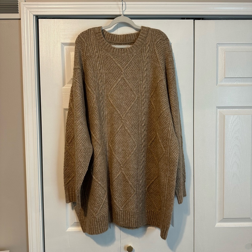 American Eagle Outfitters Brown Knit Sweater Dress